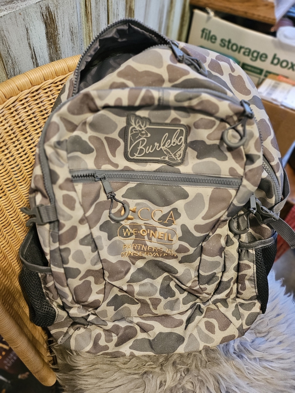 New W Tag Burlebo Backpack - Pintail Camo Camoflage Hunting Bag